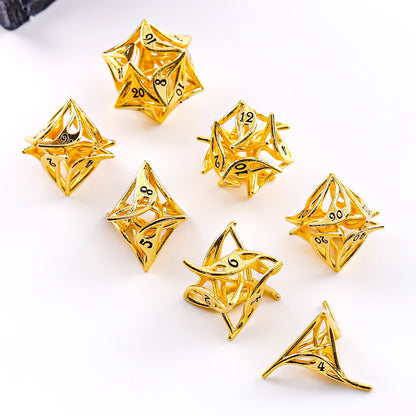 Metal 7-Piece Polyhedral Dice Set