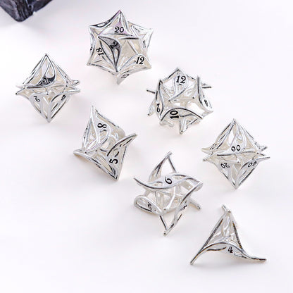 Metal 7-Piece Polyhedral Dice Set