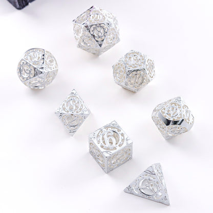 Metal 7-Piece Polyhedral Dice Set