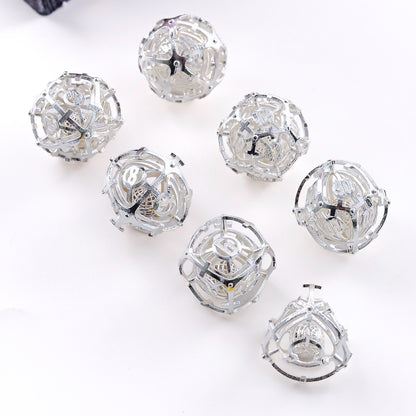 Metal 7-Piece Polyhedral Dice Set