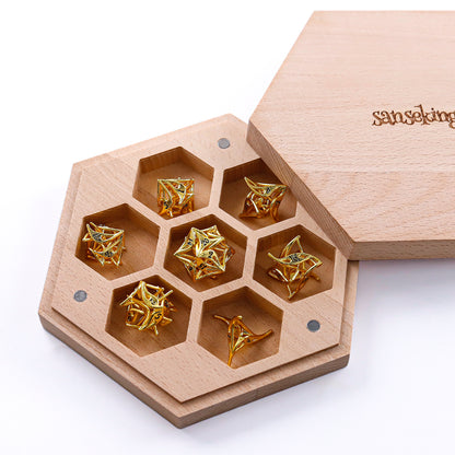 Metal 7-Piece Polyhedral Dice Set