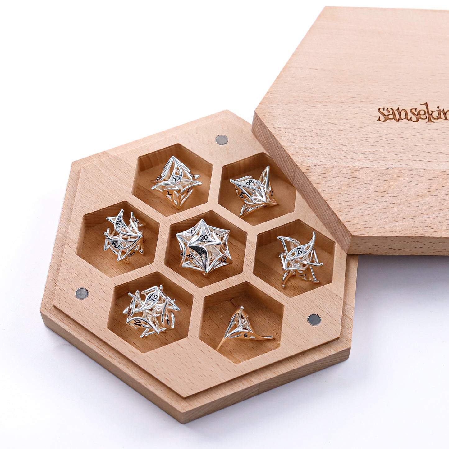 Metal 7-Piece Polyhedral Dice Set