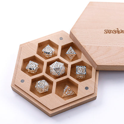 Metal 7-Piece Polyhedral Dice Set