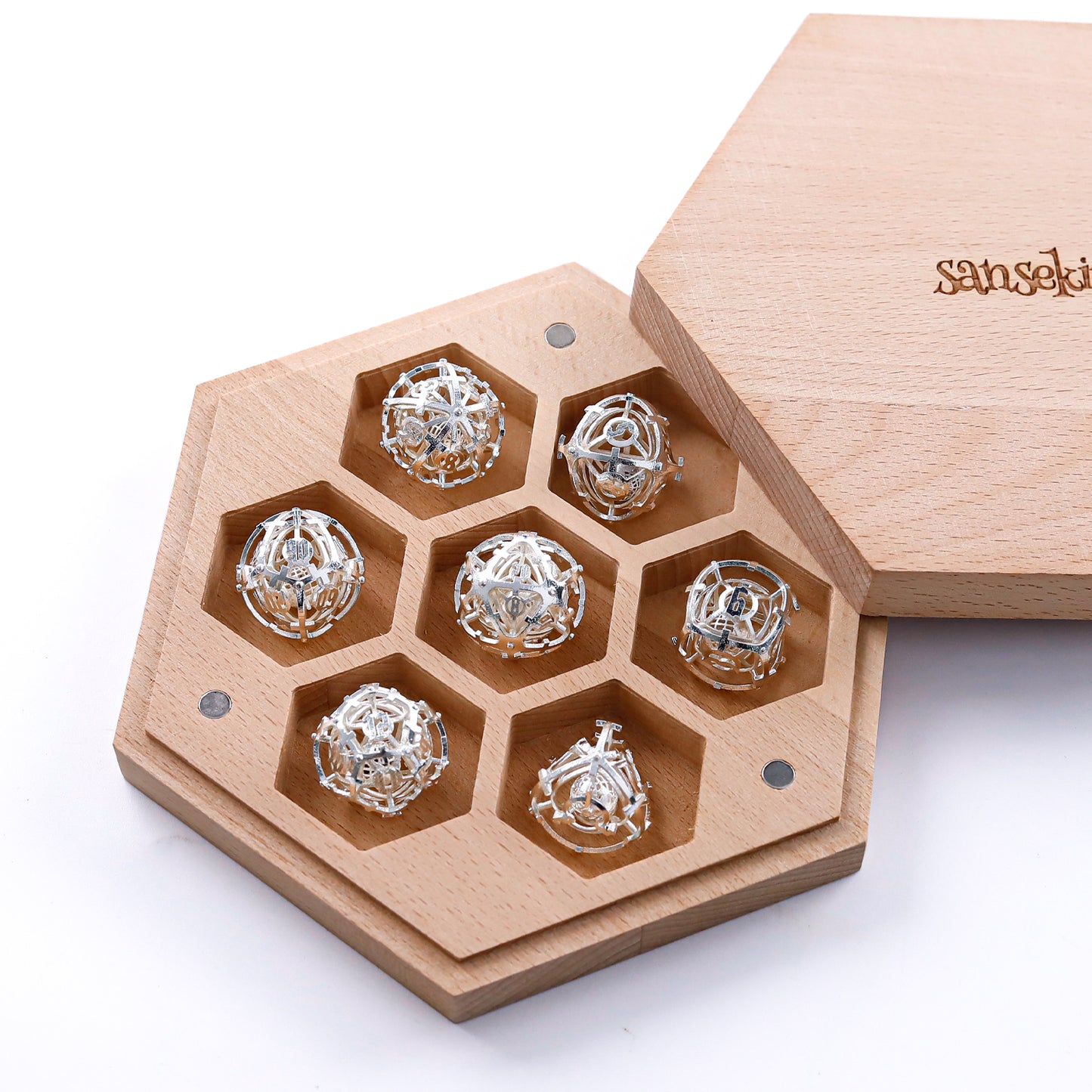 Metal 7-Piece Polyhedral Dice Set