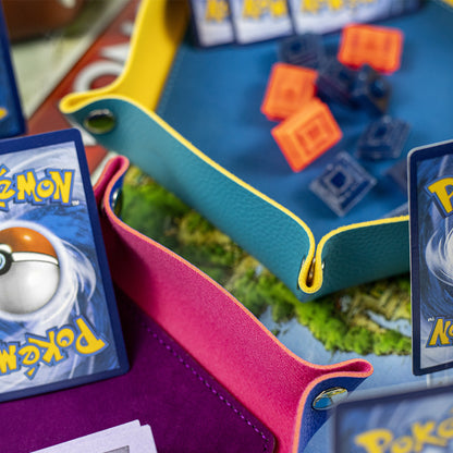 Hexagonal Foldable Dice Tray Desktop Storage Box