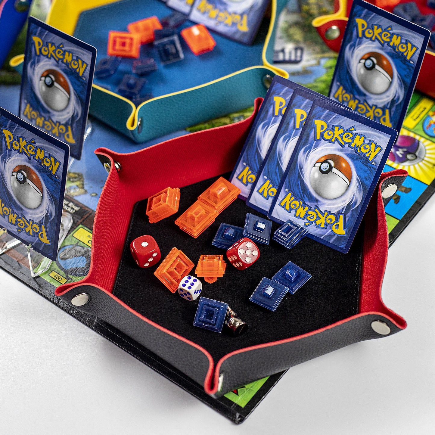 Hexagonal Foldable Dice Tray Desktop Storage Box