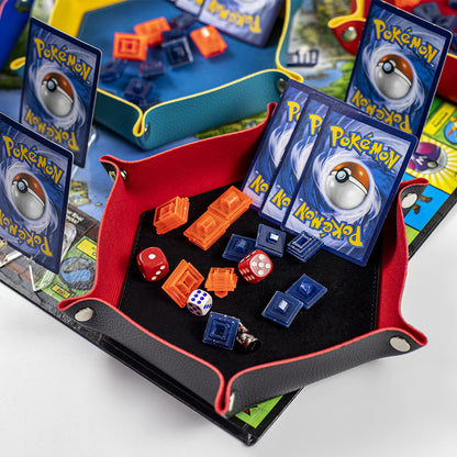 Hexagonal Foldable Dice Tray Desktop Storage Box