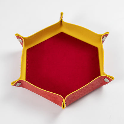 Hexagonal Foldable Dice Tray Desktop Storage Box