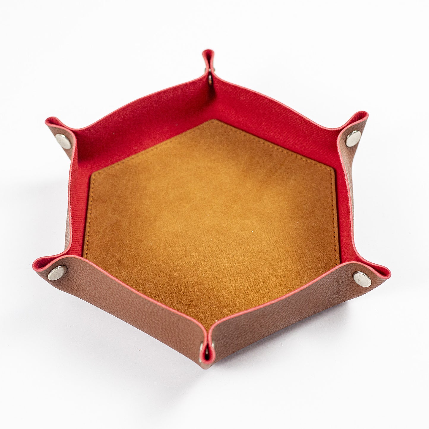 Hexagonal Foldable Dice Tray Desktop Storage Box