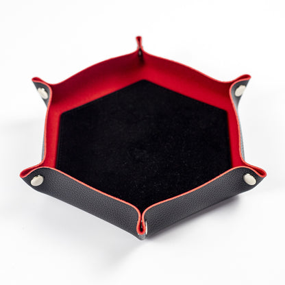 Hexagonal Foldable Dice Tray Desktop Storage Box