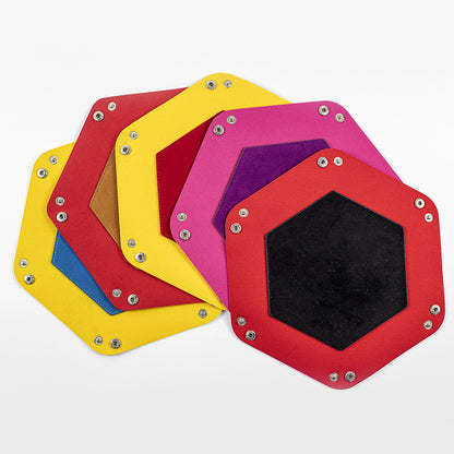 Hexagonal Foldable Dice Tray Desktop Storage Box