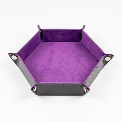 Hexagonal Foldable Dice Tray Desktop Storage Box