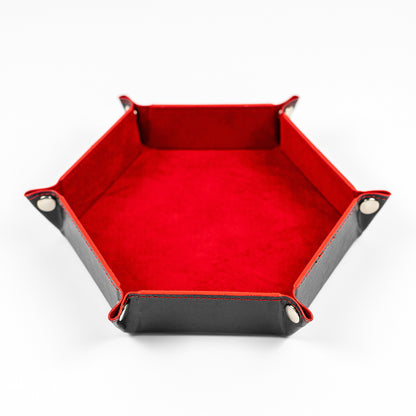 Hexagonal Foldable Dice Tray Desktop Storage Box