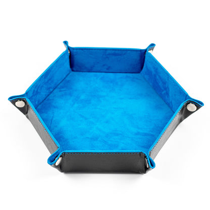 Hexagonal Foldable Dice Tray Desktop Storage Box