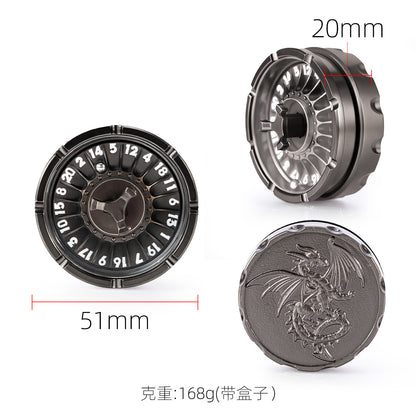Dragon Metal Dice Spinner 1–20