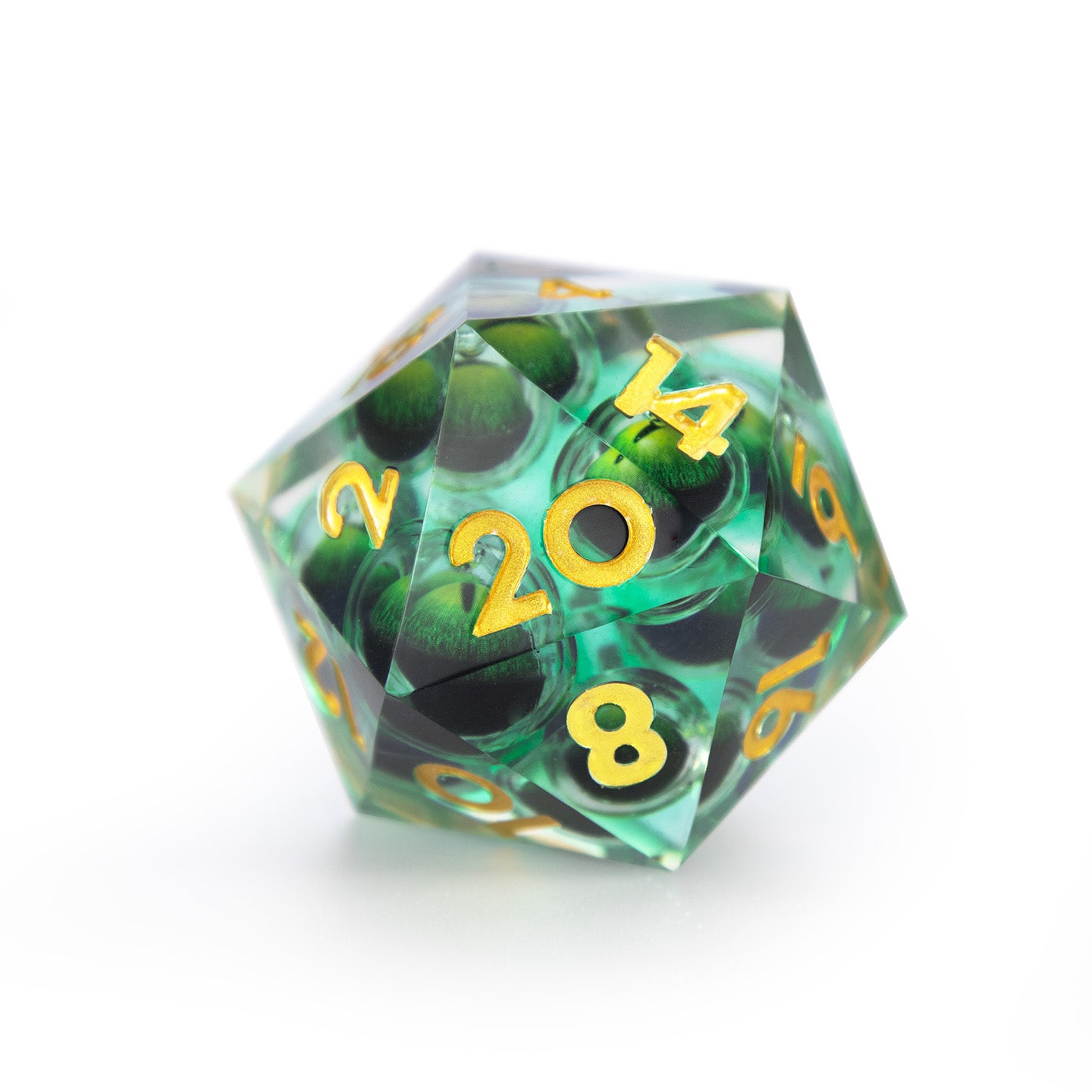Jade Gaze Single D20 Dice